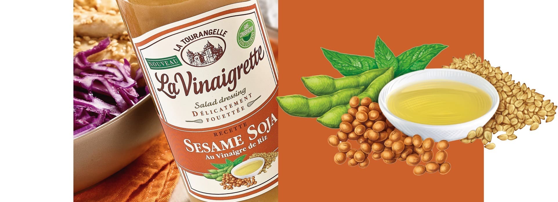 sesame Vinaigrette packaging la tourangelle VIKIU sesame Vinaigrette packaging la tourangelle VIKIU
